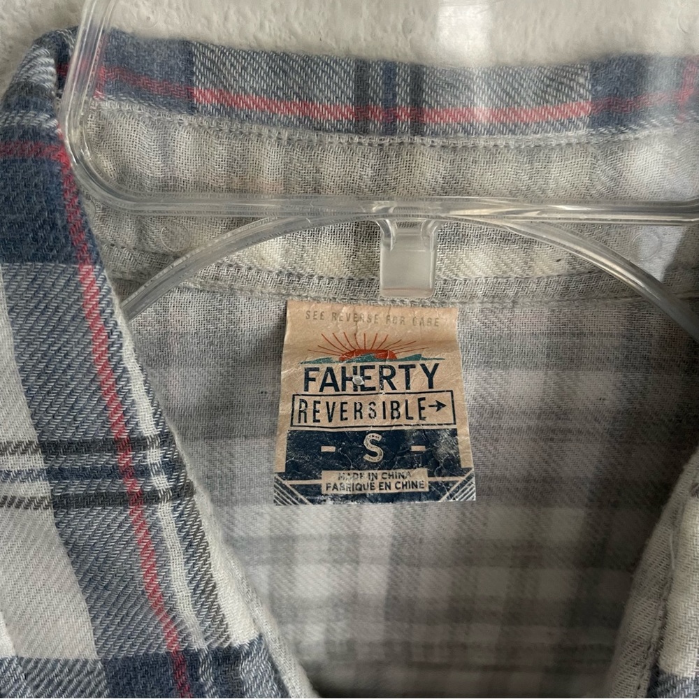 Faherty Reversible Flannel Button Down Long Sleev… - image 5